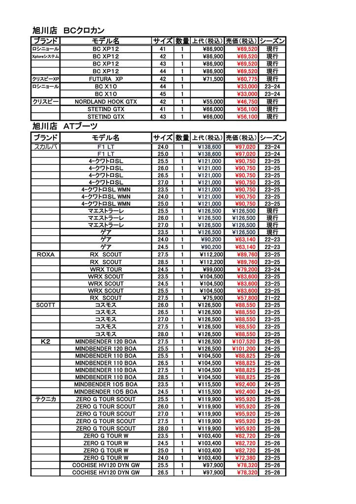 旭川店スキーブーツ在庫2025.10.19_ページ_2