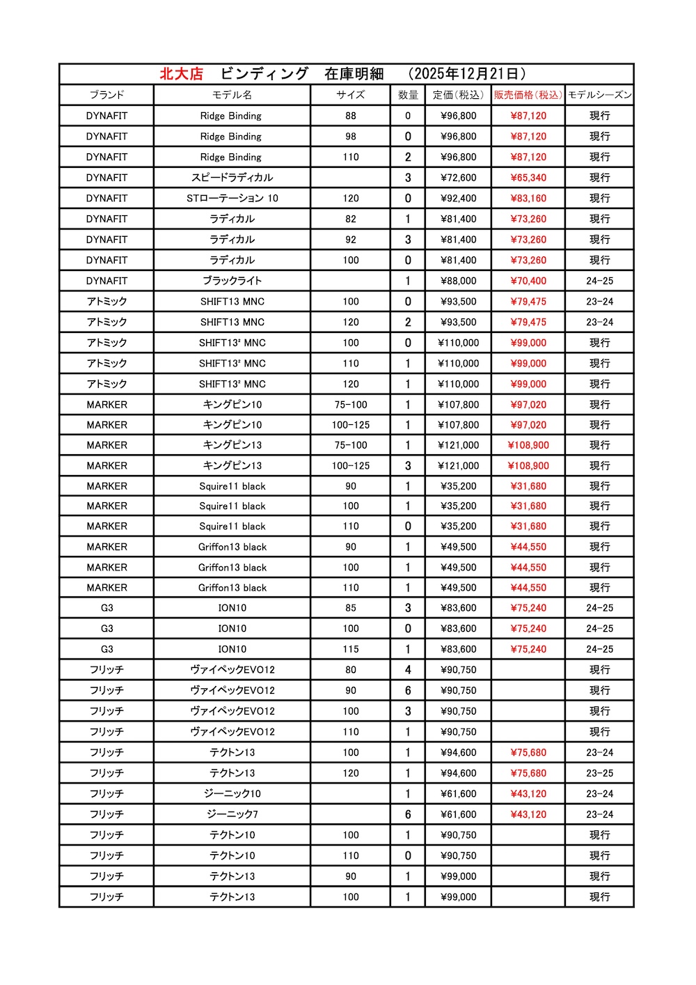 北大店スキービンディング在庫2025.12.21_ページ_1