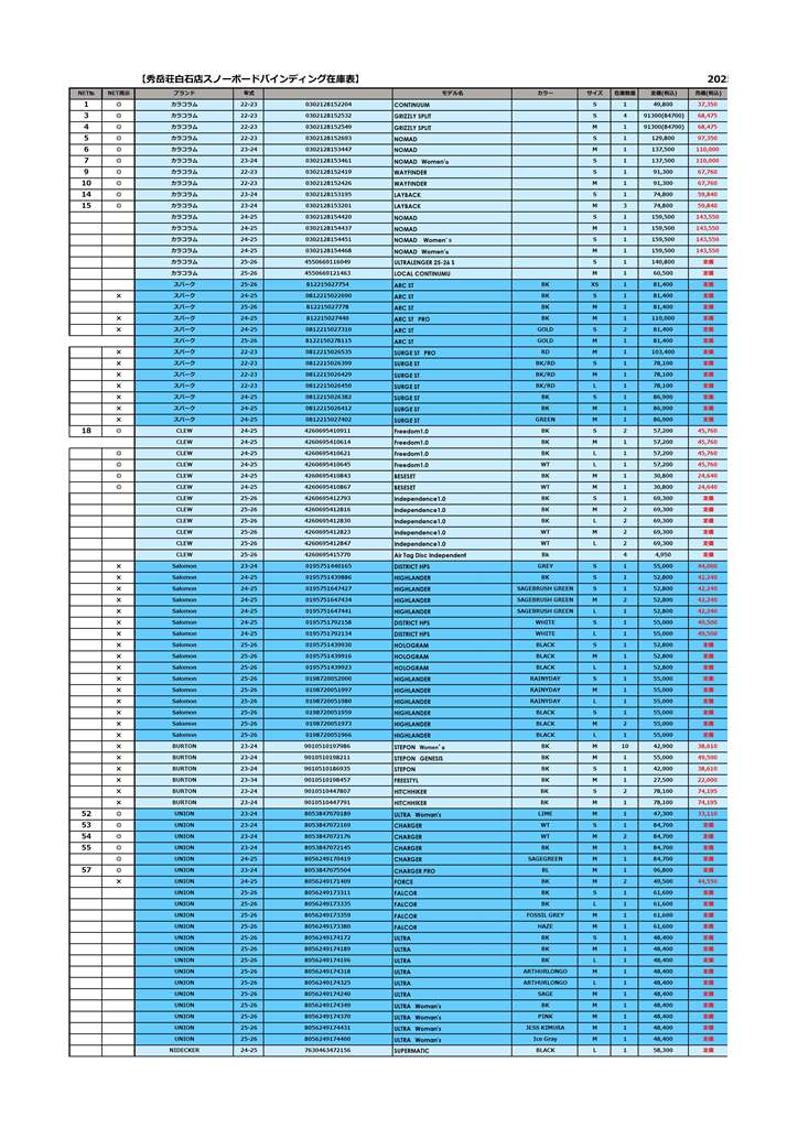 白石店スノーボードバインディング在庫20251205_ページ_1